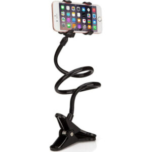 Держатель для смартфонов XoKo прищепка, гибкий, 65 см, черный (RM-C20)