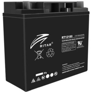 Батарея к ИБП Ritar AGM RT12180B, 12V-18Ah, Black (RT12180B)