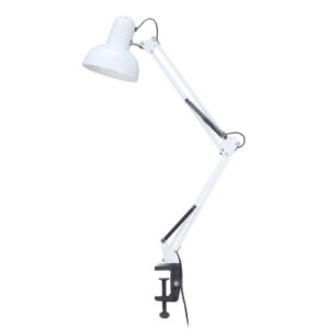 Настольная лампа Євросвітло Ridy-027 E27 зі струбциною біла