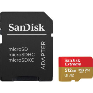 Карта памяти SanDisk 512GB microSD class 10 UHS-I U3 V30 Extreme (SDSQXAV-512G-GN6MA)