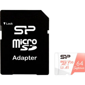 Карта памяти Silicon Power 64GB microSDXC class 10 UHS-I U3 V30 A1 Superior (SP064GBSTXDV3V20SP)