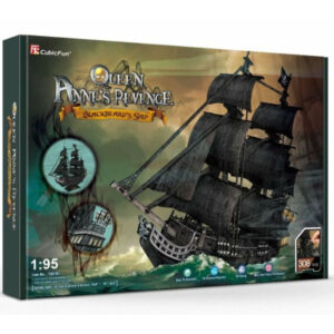 Пазл Cubic Fun Трехмерная головоломка-конструктор Корабль Черной Бороды "Месть Королевы Анны" (T4018h)