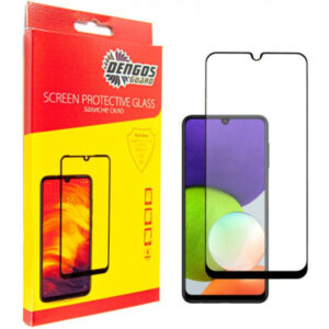 Стекло защитное Dengos Full Glue Samsung Galaxy A22 (black) (TGFG-180)