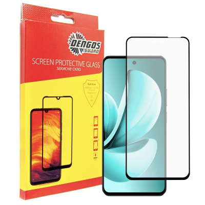 Стекло защитное Dengos Full Glue Realme C71 Black (TGFG-412)
