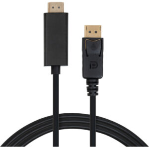 Кабель мультимедийный DisplayPort M to HDMI M 1.8m V1.4/V2.1 4K120/8K60 Vinga (VCPDP14HI211.8)