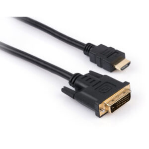 Кабель мультимедийный HDMI M to DVI M 3.0m 24+1pin Vinga (VCPHDMIDVI3)