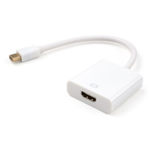 Переходник Mini Display port M to HDMI F white Vinga (VCPMDPHDMIWH)