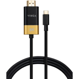 Кабель мультимедийный USB-C to HDMI M 1.5m v2.1 8K60Hz Gold plated Vinga (VCPVCCH2115)