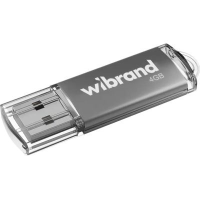 USB флеш накопитель Wibrand 4GB Cougar Silver USB 2.0 (WI2.0/CU4P1S)