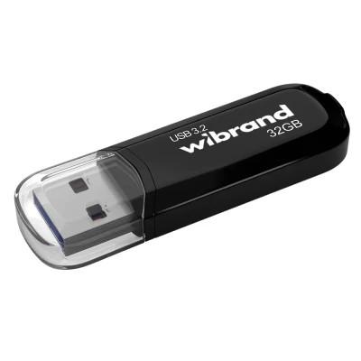 USB флеш накопитель Wibrand 32GB Marten Black USB 3.2 Gen 1 (USB 3.0) (WI3.2/MA32P10B)