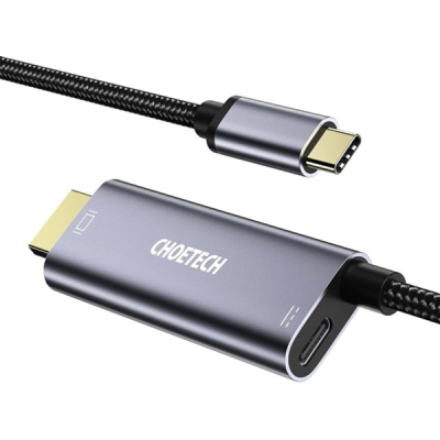 Кабель мультимедийный USB-C to HDMI M 1.8m 4K60Hz Choetech (XCH-M180GY)