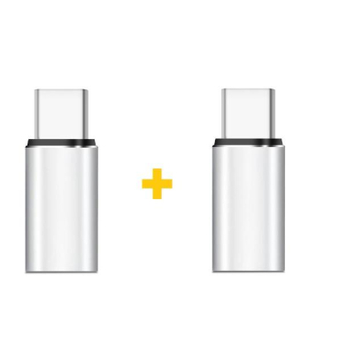 Переходник Lightning F to USB-C M 2PCS silver XoKo (XK-AC025-SL2)