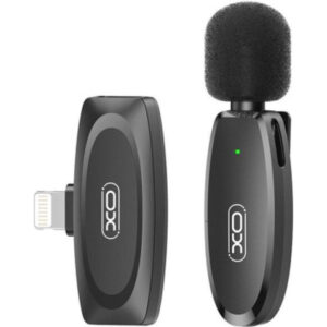 Микрофон XO MKF08B з придушенням шуму lightning Black (XO MKF08B-IP)