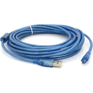 Дата кабель USB 2.0 AM to Micro 5P 5.0m blue Voltronic (YT-AM/Mc-5B/05424)