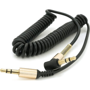 Кабель мультимедийный 3.5mm M to 3.5mm M 1.5m 90° corner black Voltronic (YT-AUXSGJ(M)/(M)-1.5-B)