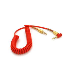 Кабель мультимедийный 3.5mm M to 3.5mm M 1.5m 90° corner red Voltronic (YT-AUXSGJ(M)/(M)-1.5-R)