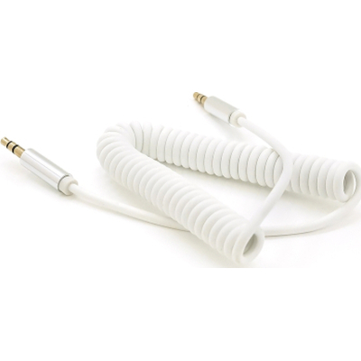 Кабель мультимедийный 3.5mm M to 3.5mm M 1.5m 90° corner white Voltronic (YT-AUXSGJ(M)/(M)-1.5-W)