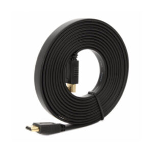 Кабель мультимедийный HDMI M to HDMI M 5.0m V1.4 black Merlion (YT-HDMI(M)/(M)SLIM-5.0m/01072)