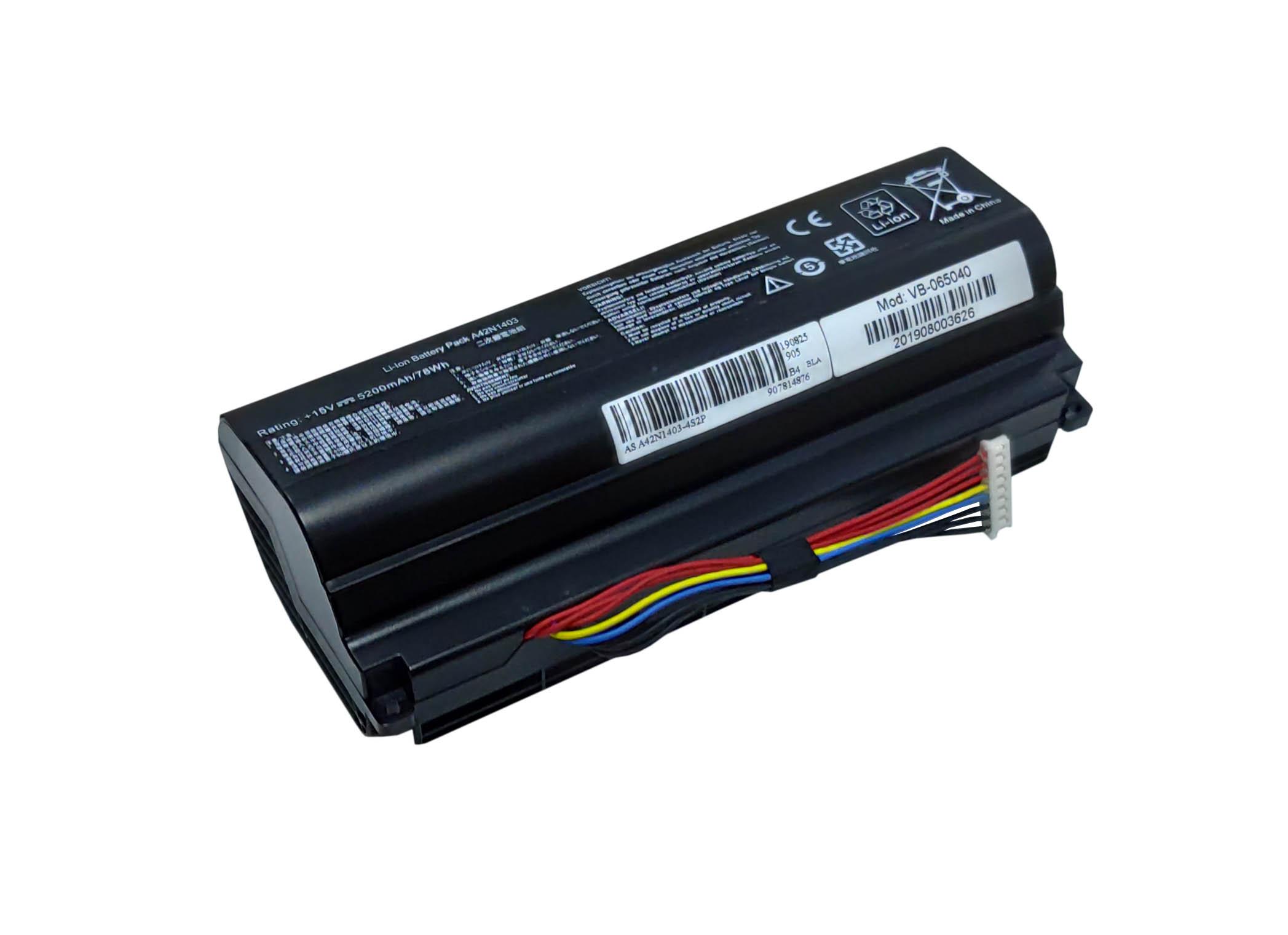 Аккумулятор для ноутбука Asus A42N1403-4S2P G751 15V Black 5200mAh OEM